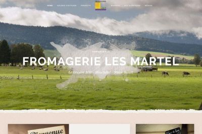 Site web Fromagerie les Martel réalisé par IdealPC