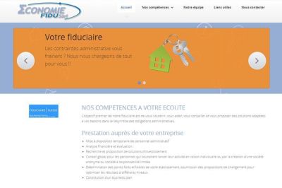 Site web Economiefidu réalisé par IdealPC