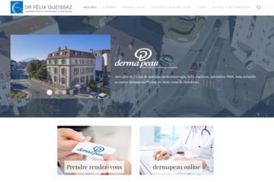 Site web Dermpeau réalisé par IdealPC